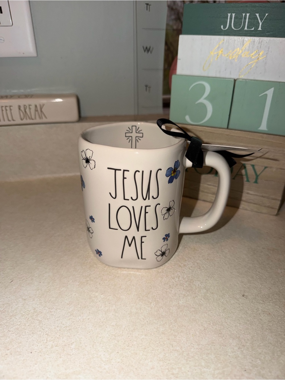 Rae dunn Jesus loves Me mug